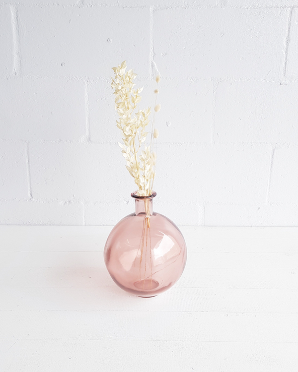 Recycle Bubble Glass Vase - Blush - <p style='text-align: center;'><b></b><br>
R 30</p>